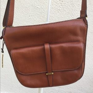 Fossil Ryder Crossbody brown leather bag